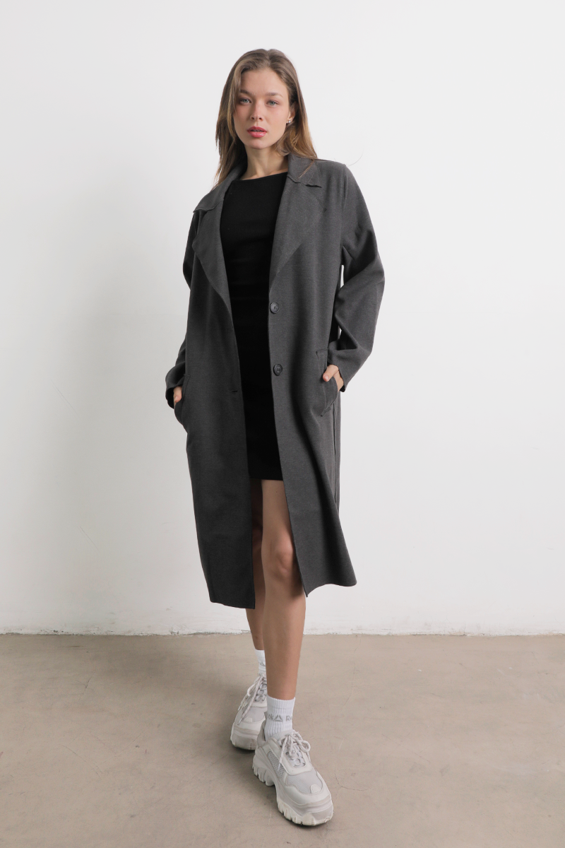 Abrigo Maxi Leonor Gris