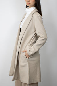 Abrigo Maxi Paño Beige