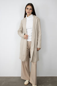 Abrigo Maxi Paño Beige