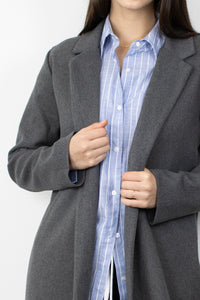 Abrigo Maxi Paño Gris