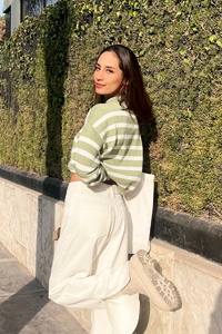Tiara Knit Sweater Verde
