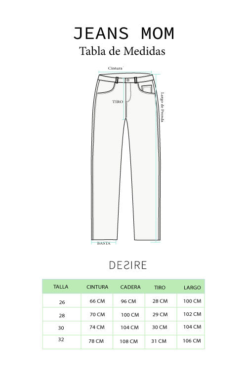 Jeans Mom Lavado Celeste