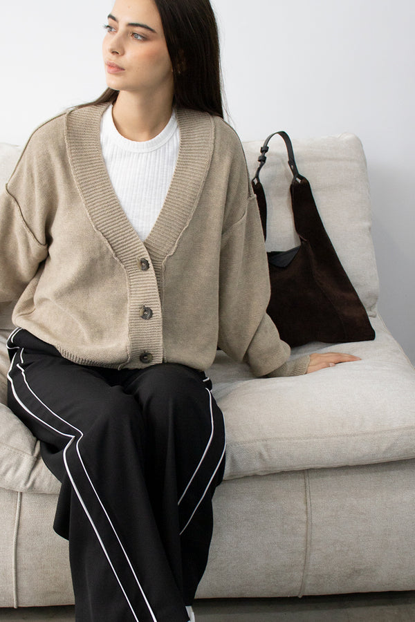 Cardigan tejido Travis beige