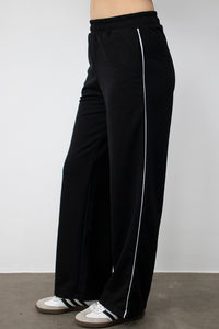 Jogger palazo vena negro