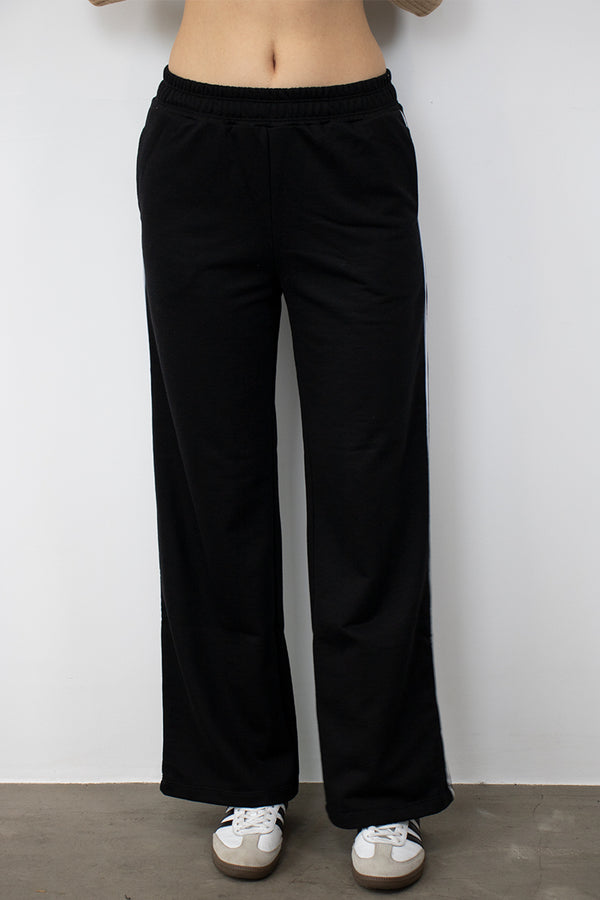 Jogger palazo vena negro