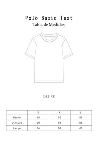 Polo Basic Text Verde