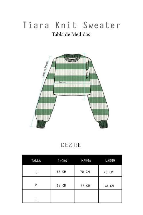 Tiara Knit Sweater Verde